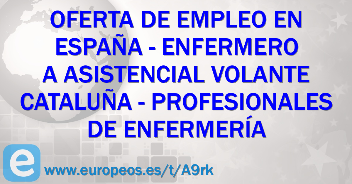 Empleos de Profesionales de enfermería en España Barcelona